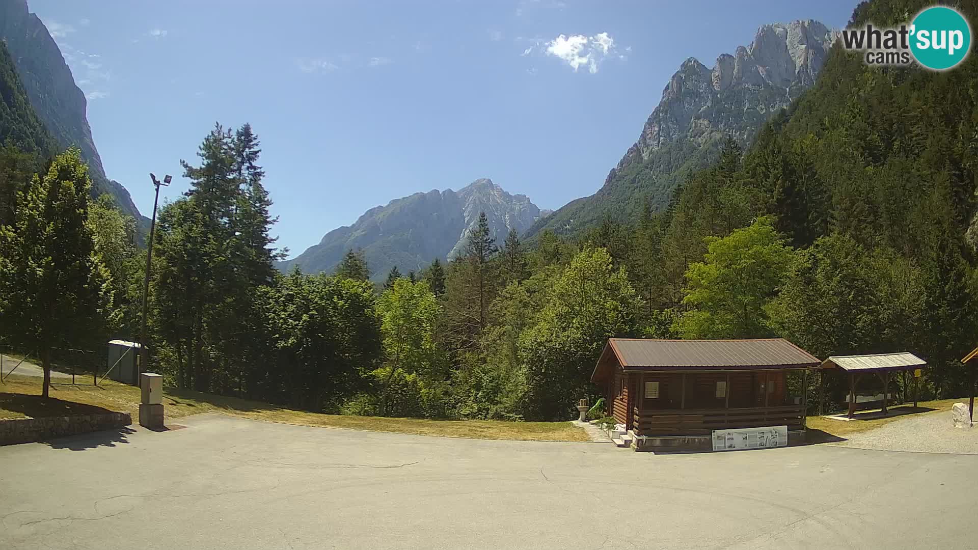 Cámara web Log pod Mangartom – Vista a Jerebica y Rombon – Bovec – Eslovenia