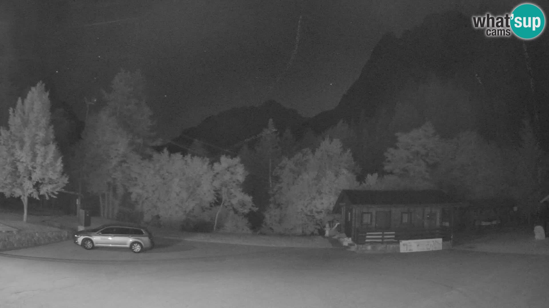 Log pod Mangartom webcam – Vista su Jerebica e Rombon – Bovec – Slovenia