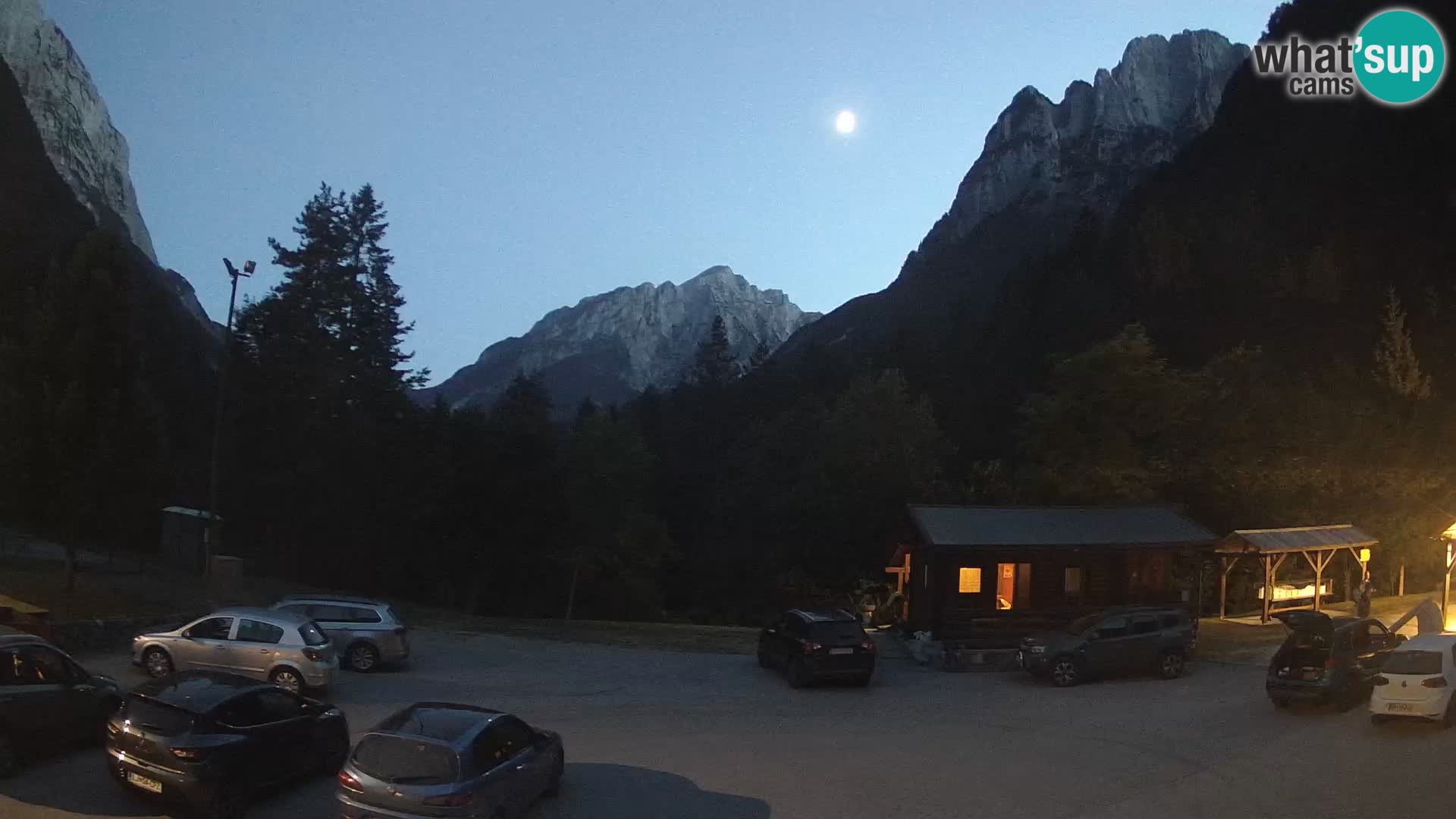 Log pod Mangartom webcam – Vue sur Jerebica et Rombon – Bovec – Slovénie