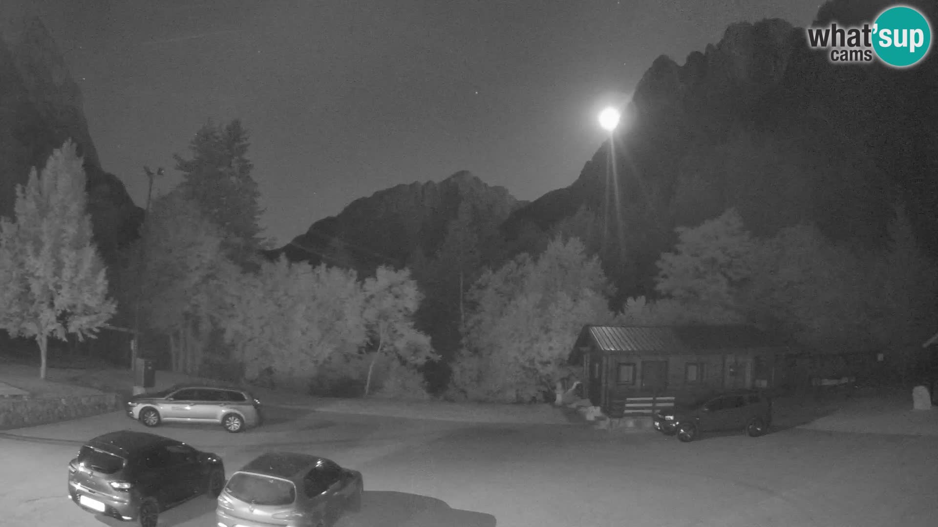 Log pod Mangartom Webcam – Blick auf Jerebica und Rombon – Bovec – Slowenien
