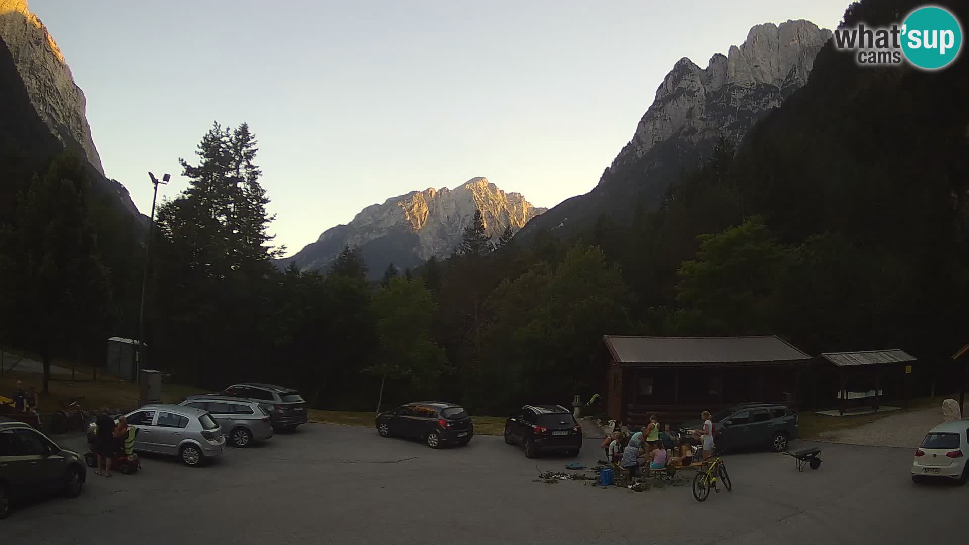 Log pod Mangartom webcam – View to Jerebica and Rombon – Bovec – Slovenia