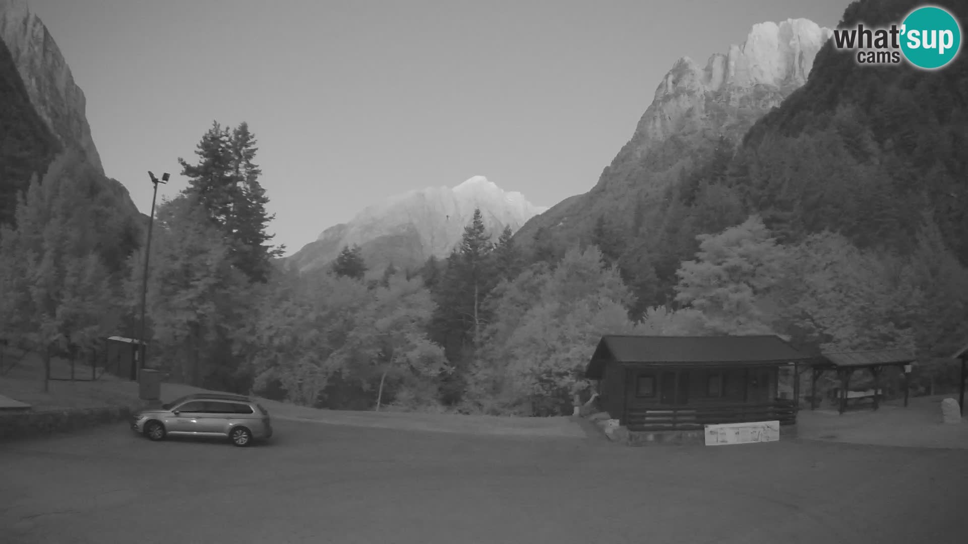 Log pod Mangartom webcam – View to Jerebica and Rombon – Bovec – Slovenia