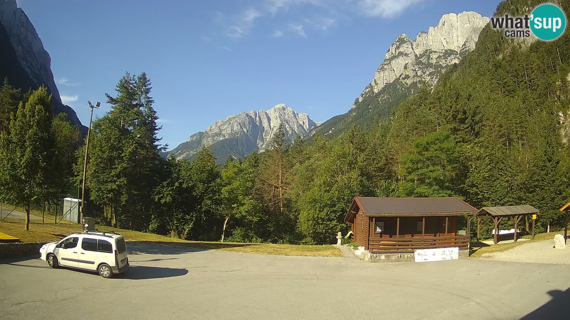 Log pod Mangartom webcam – View to Jerebica and Rombon – Bovec – Slovenia