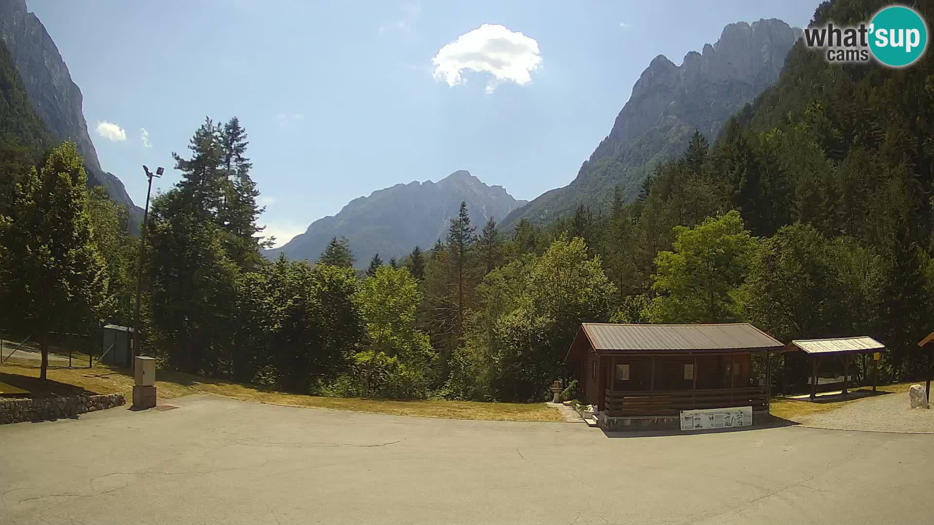 Log pod Mangartom webcam – Vue sur Jerebica et Rombon – Bovec – Slovénie