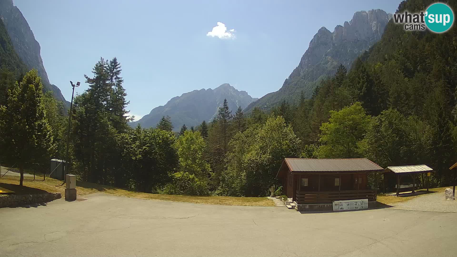 Log pod Mangartom webcam – Vue sur Jerebica et Rombon – Bovec – Slovénie