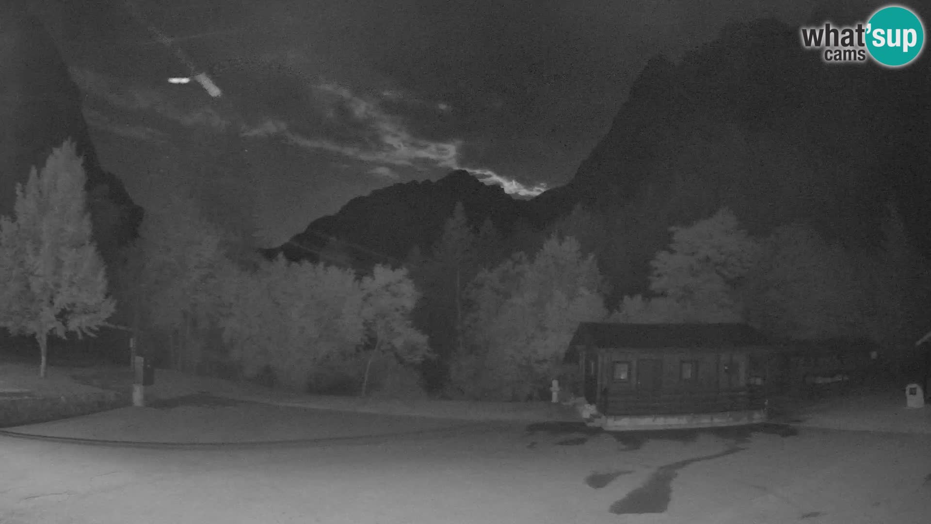 Log pod Mangartom webcam – View to Jerebica and Rombon – Bovec – Slovenia