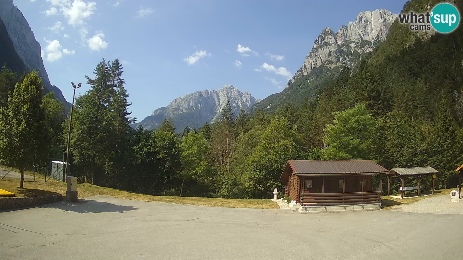 Log pod Mangartom webcam – Vue sur Jerebica et Rombon – Bovec – Slovénie