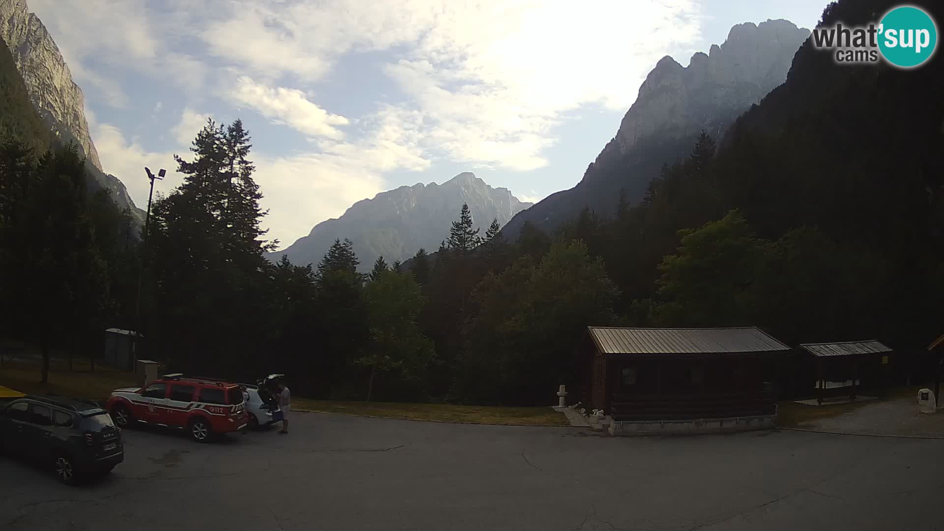 Log pod Mangartom webcam – Vue sur Jerebica et Rombon – Bovec – Slovénie