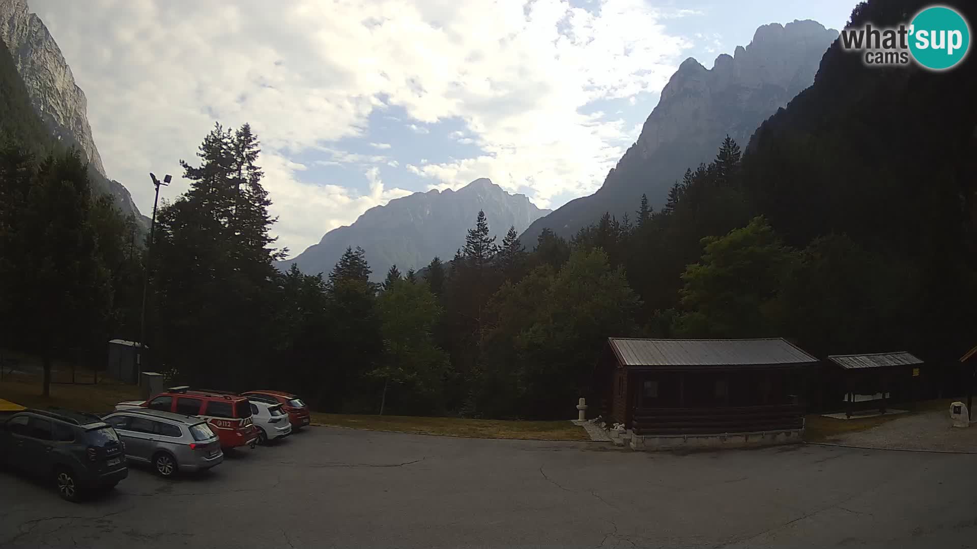 Log pod Mangartom webcam – Vue sur Jerebica et Rombon – Bovec – Slovénie