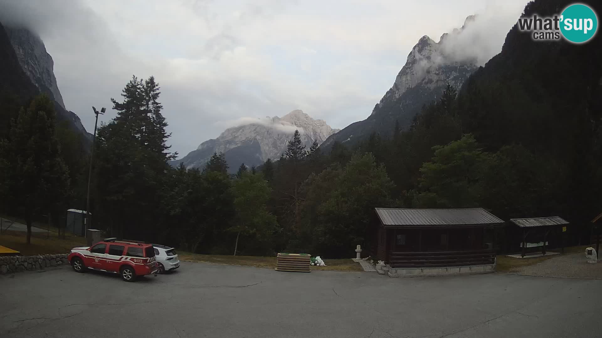 Cámara web Log pod Mangartom – Vista a Jerebica y Rombon – Bovec – Eslovenia