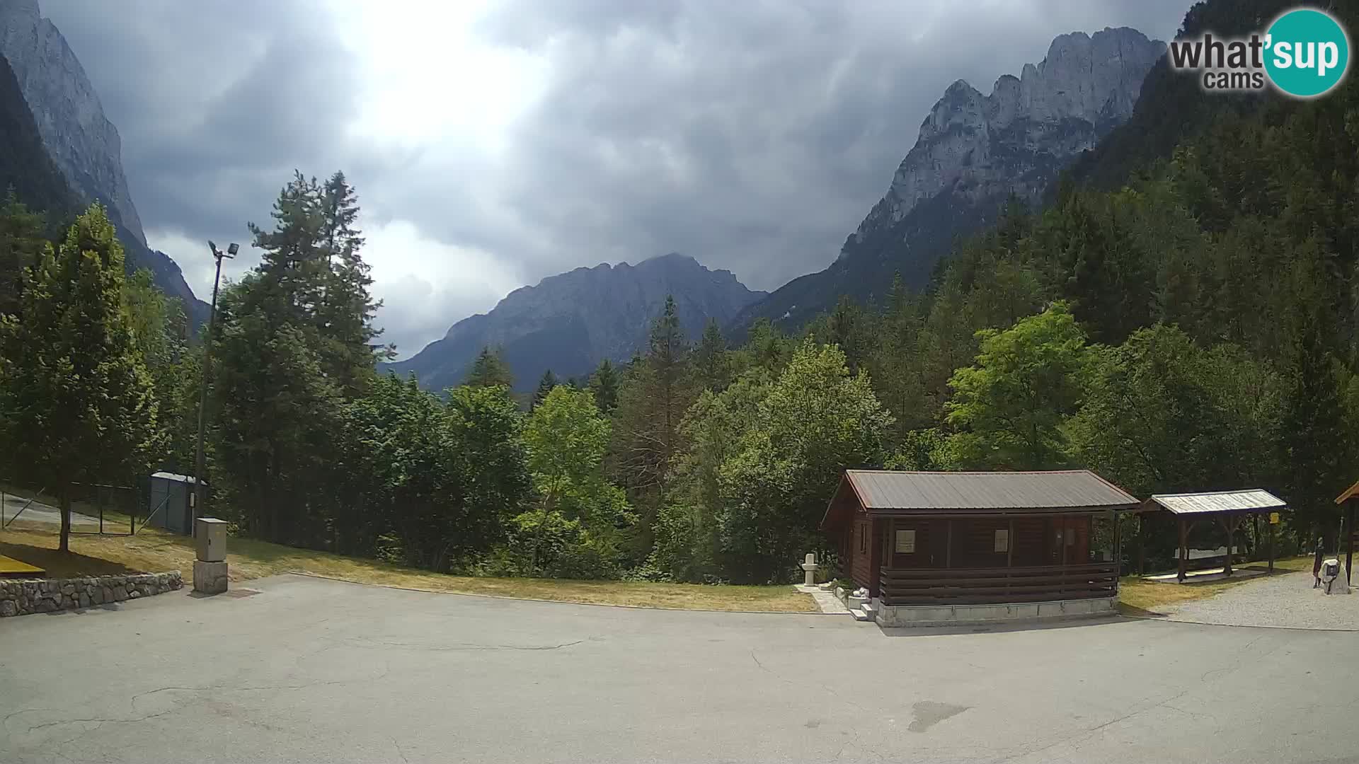 Cámara web Log pod Mangartom – Vista a Jerebica y Rombon – Bovec – Eslovenia