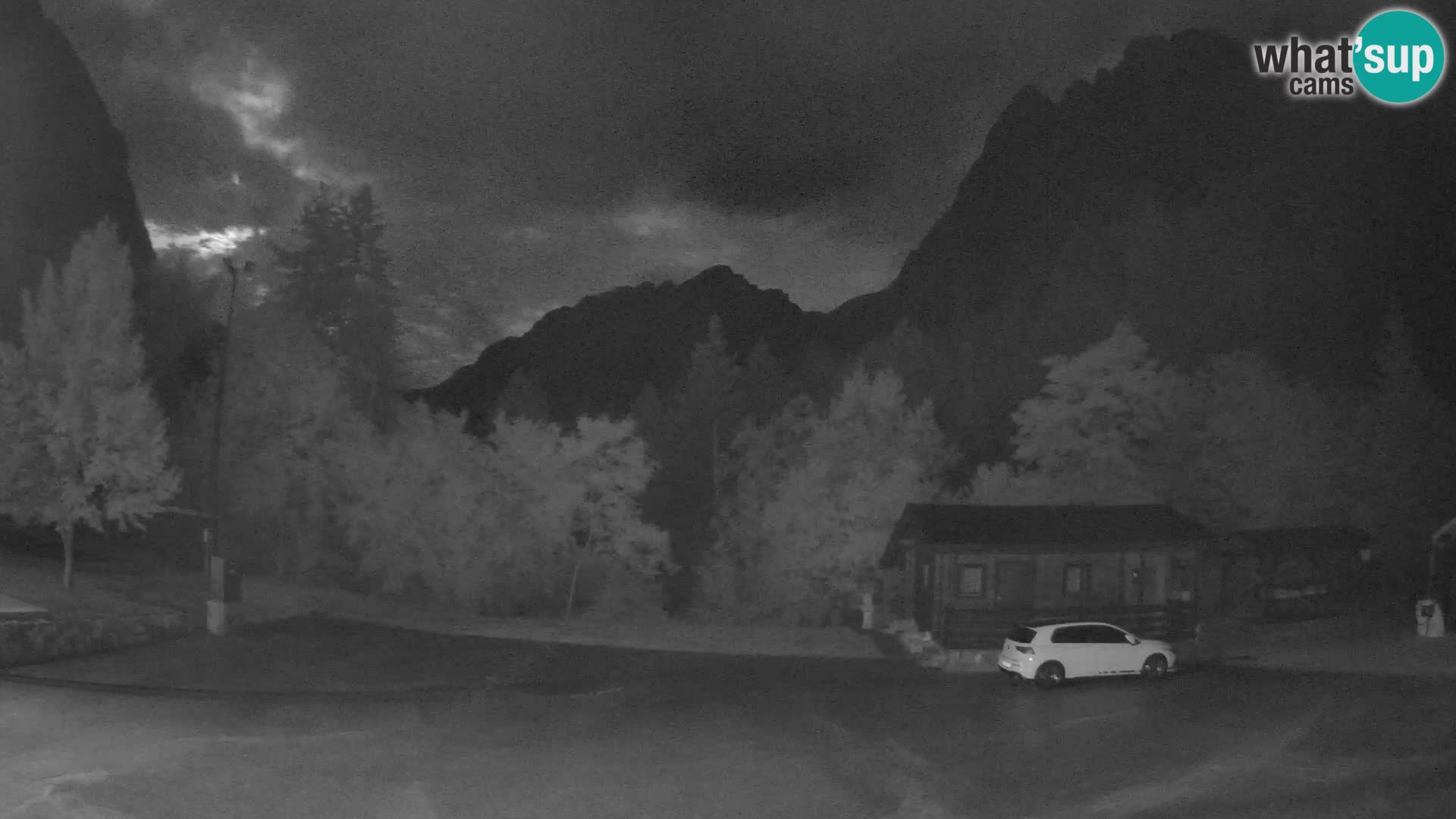 Log pod Mangartom webcam – Vue sur Jerebica et Rombon – Bovec – Slovénie