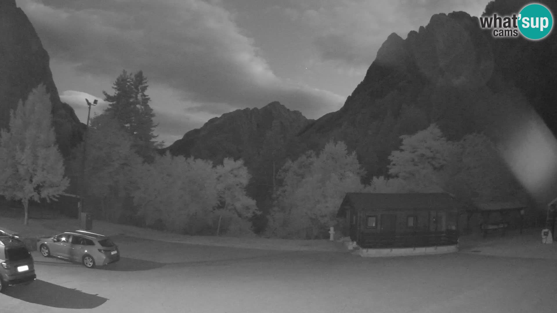 Log pod Mangartom Webcam – Blick auf Jerebica und Rombon – Bovec – Slowenien