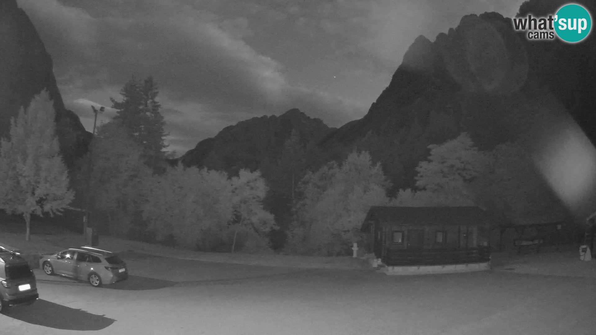 Log pod Mangartom webcam – View to Jerebica and Rombon – Bovec – Slovenia