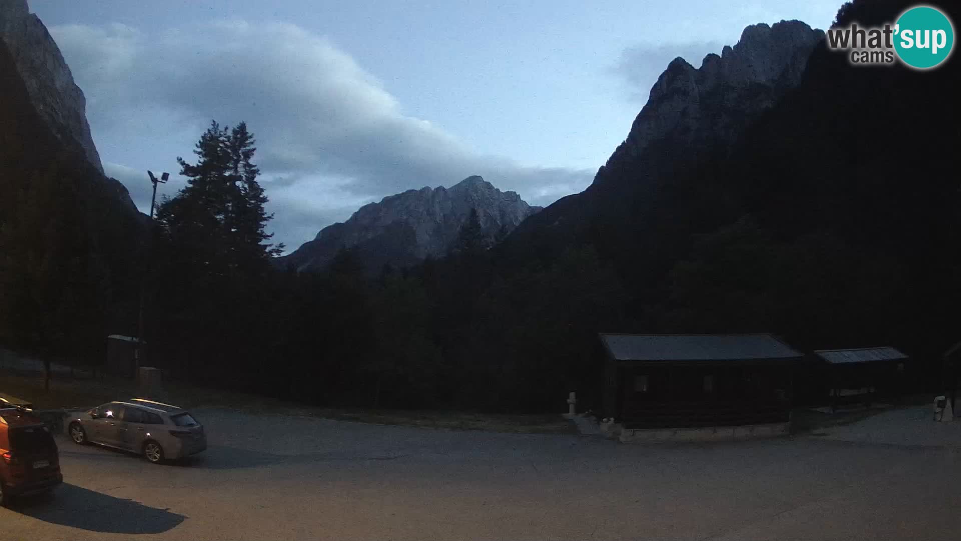 Log pod Mangartom Webcam – Blick auf Jerebica und Rombon – Bovec – Slowenien