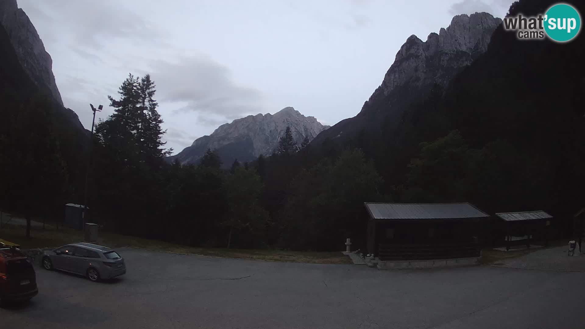 Log pod Mangartom webcam – Vue sur Jerebica et Rombon – Bovec – Slovénie