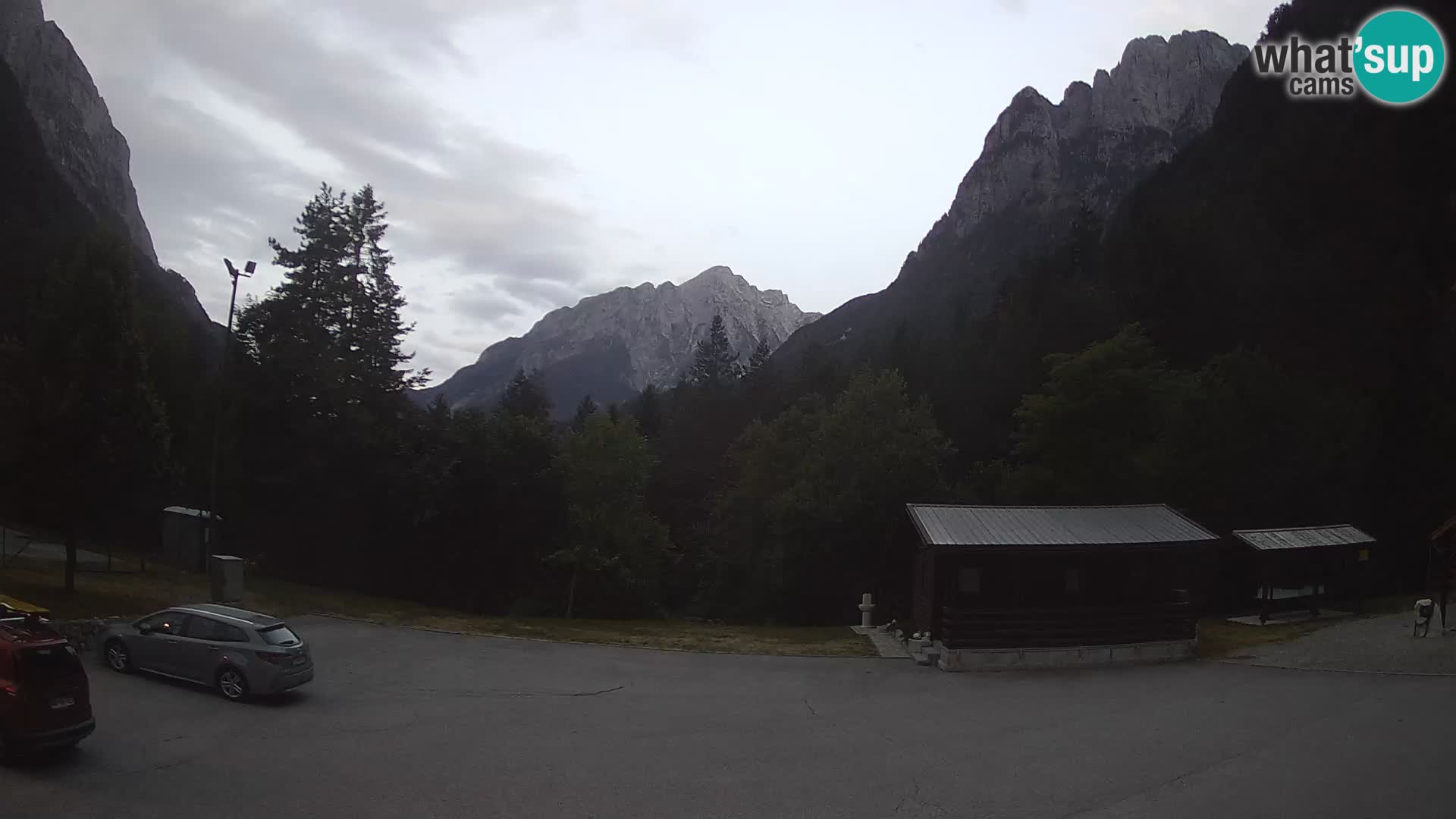 Log pod Mangartom webcam – Vue sur Jerebica et Rombon – Bovec – Slovénie
