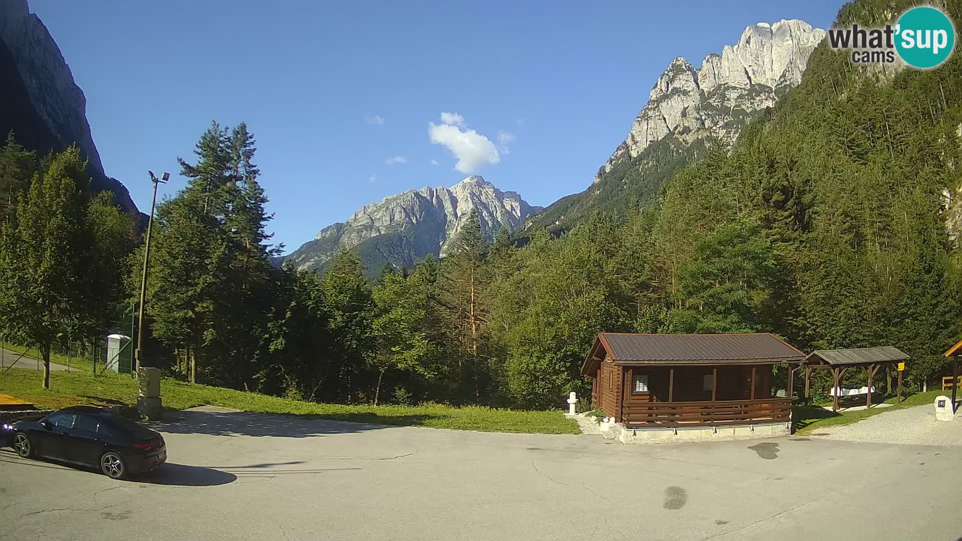 Log pod Mangartom webcam – View to Jerebica and Rombon – Bovec – Slovenia