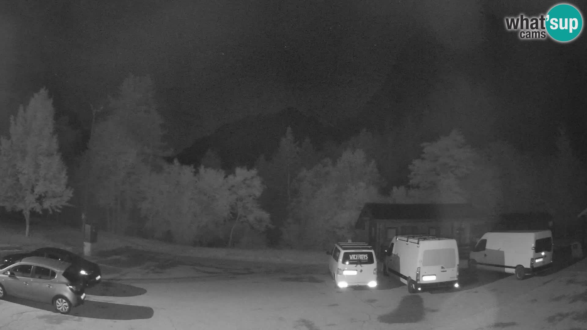 Log pod Mangartom webcam – View to Jerebica and Rombon – Bovec – Slovenia