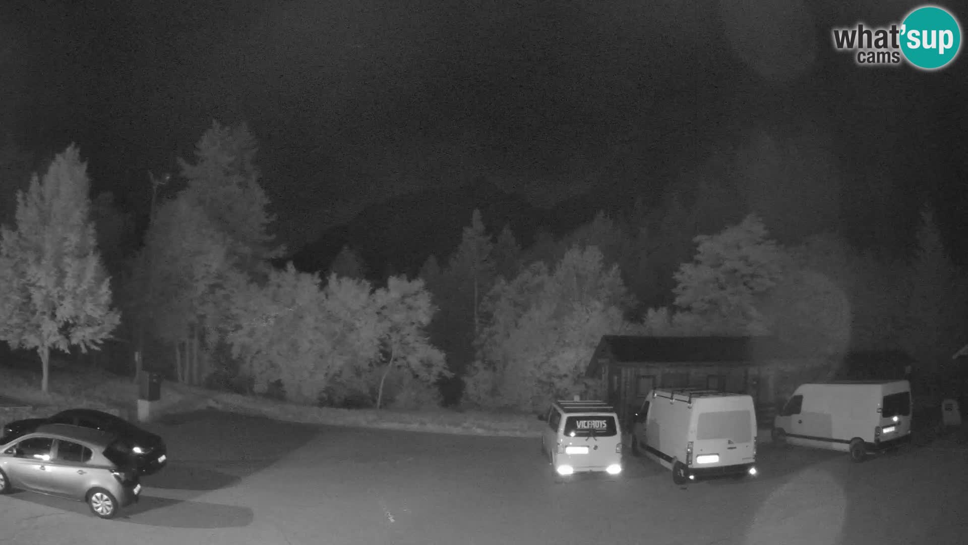 Log pod Mangartom Webcam – Blick auf Jerebica und Rombon – Bovec – Slowenien