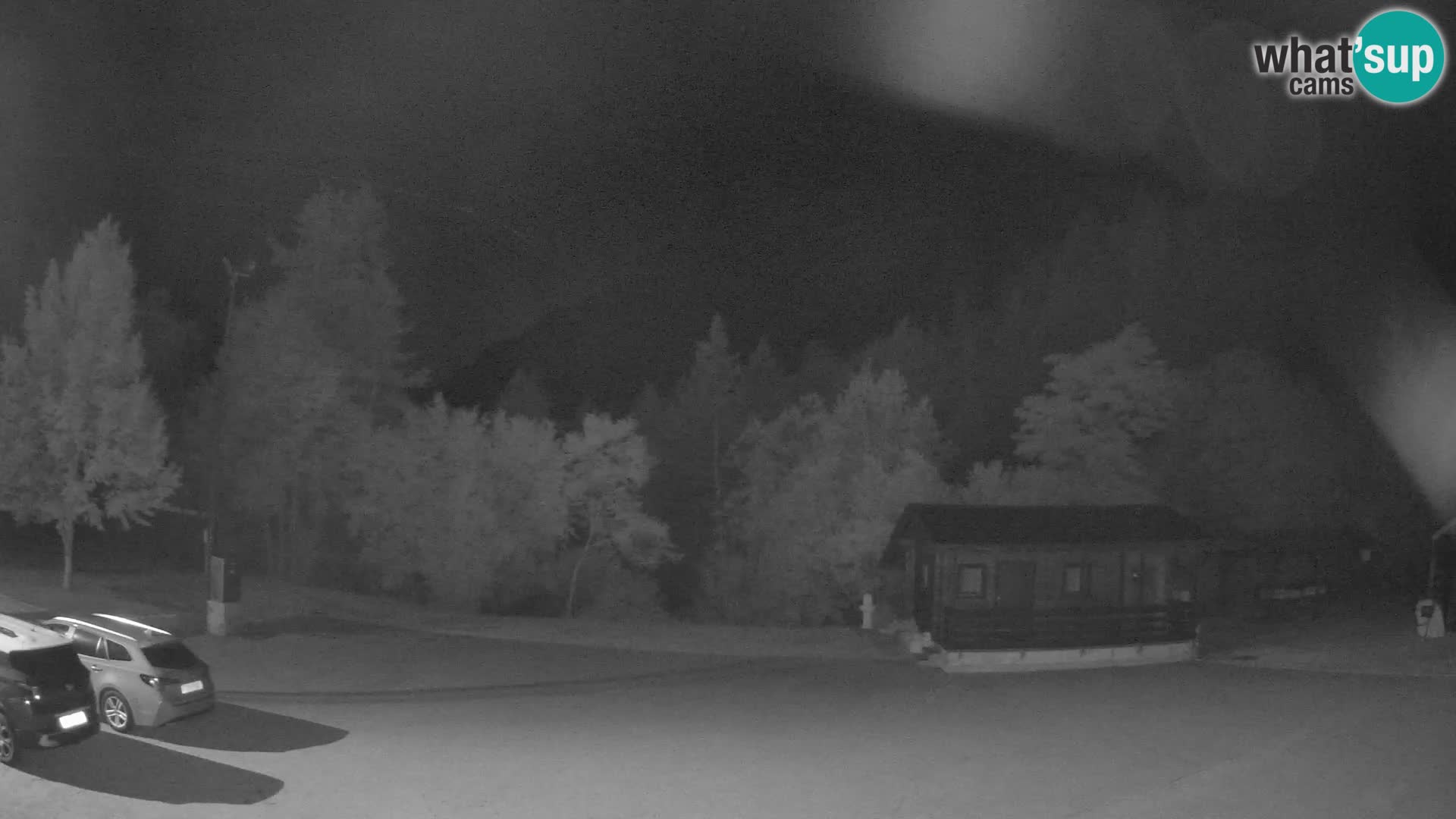 Log pod Mangartom webcam – View to Jerebica and Rombon – Bovec – Slovenia