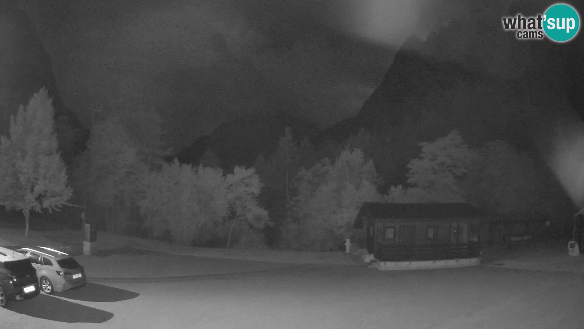 Log pod Mangartom webcam – View to Jerebica and Rombon – Bovec – Slovenia