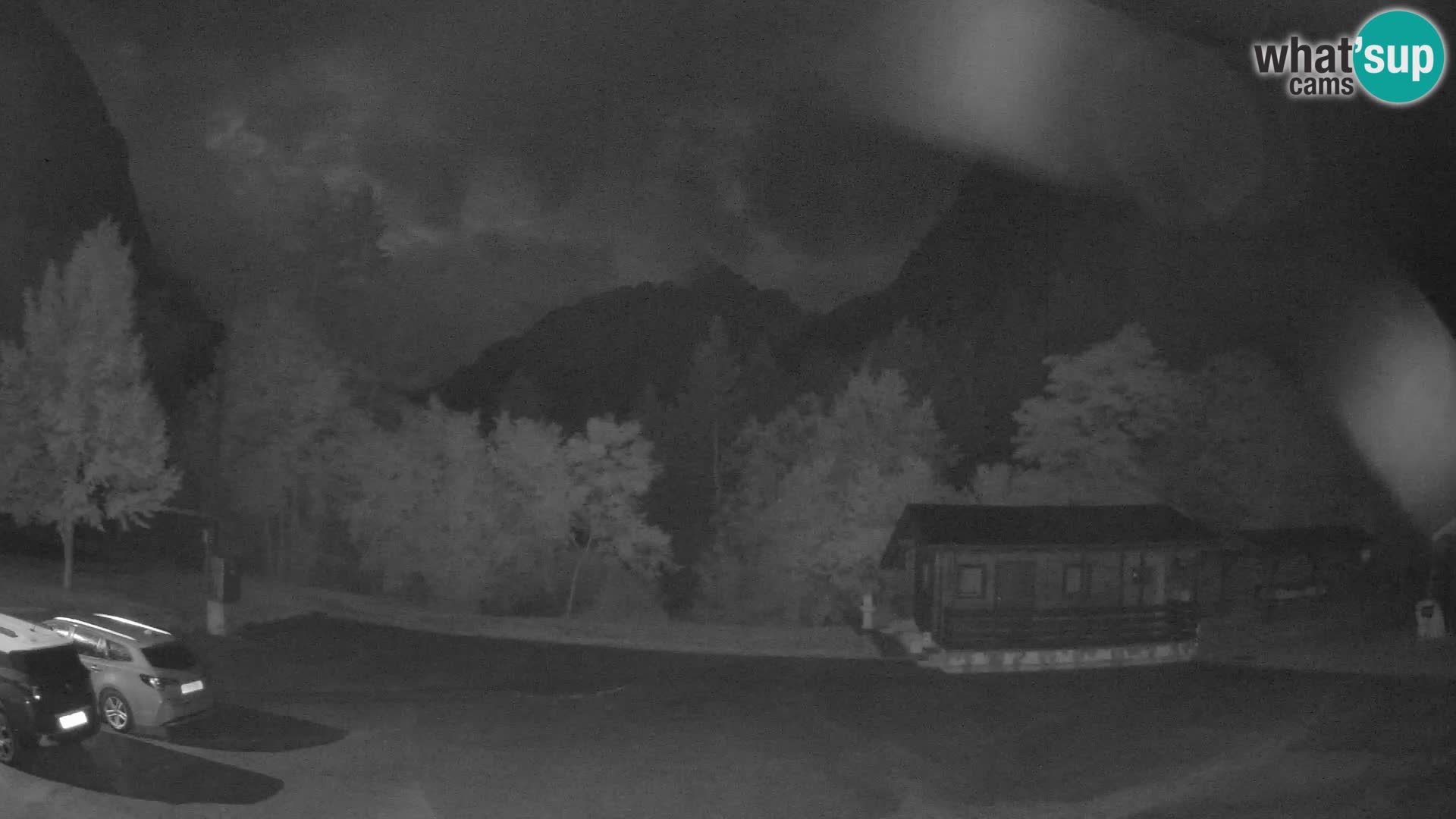 Log pod Mangartom webcam – View to Jerebica and Rombon – Bovec – Slovenia
