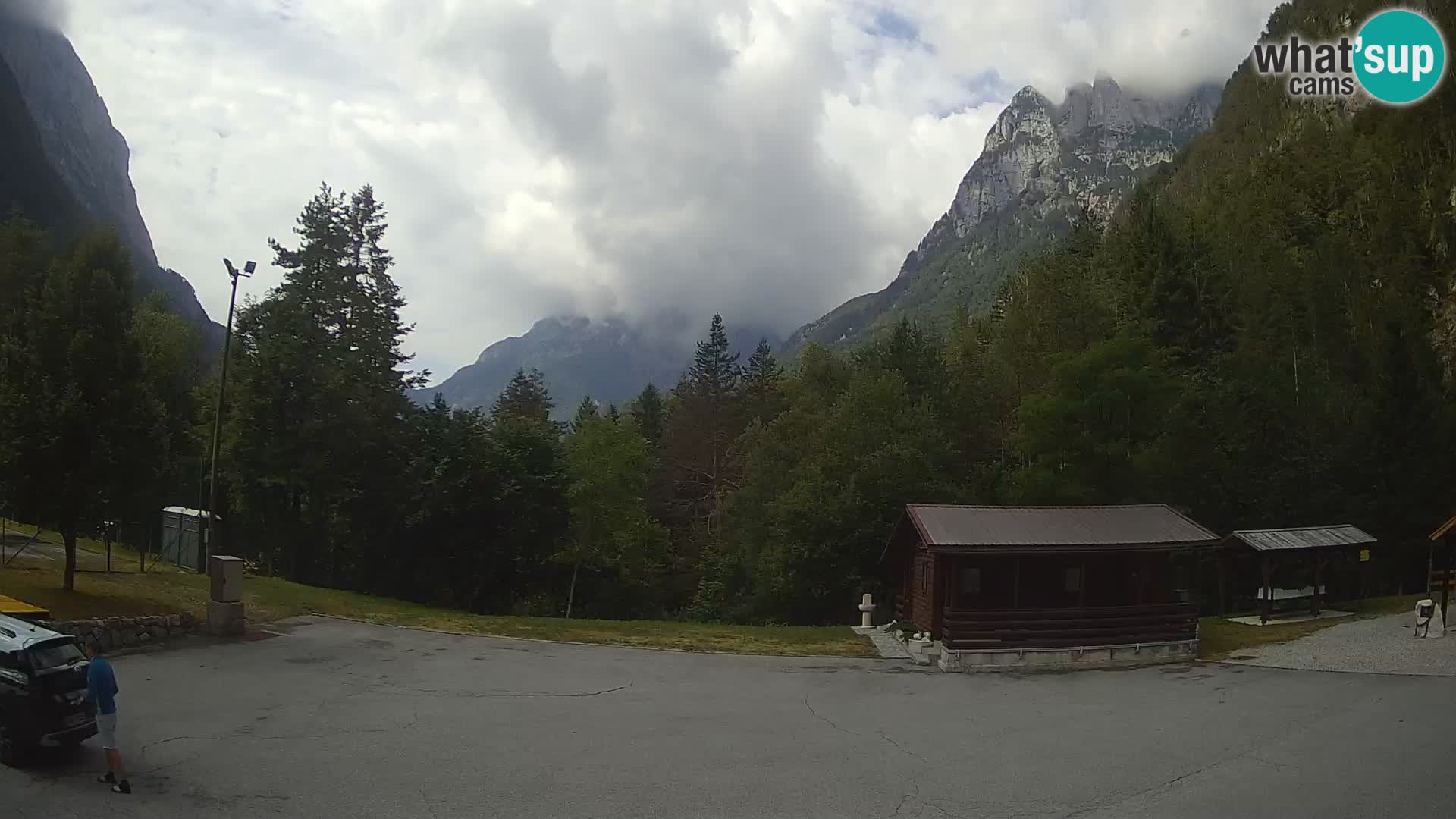 Web kamera Log pod Mangartom – Pogled na Jerebicu i Rombon – Bovec – Slovenija