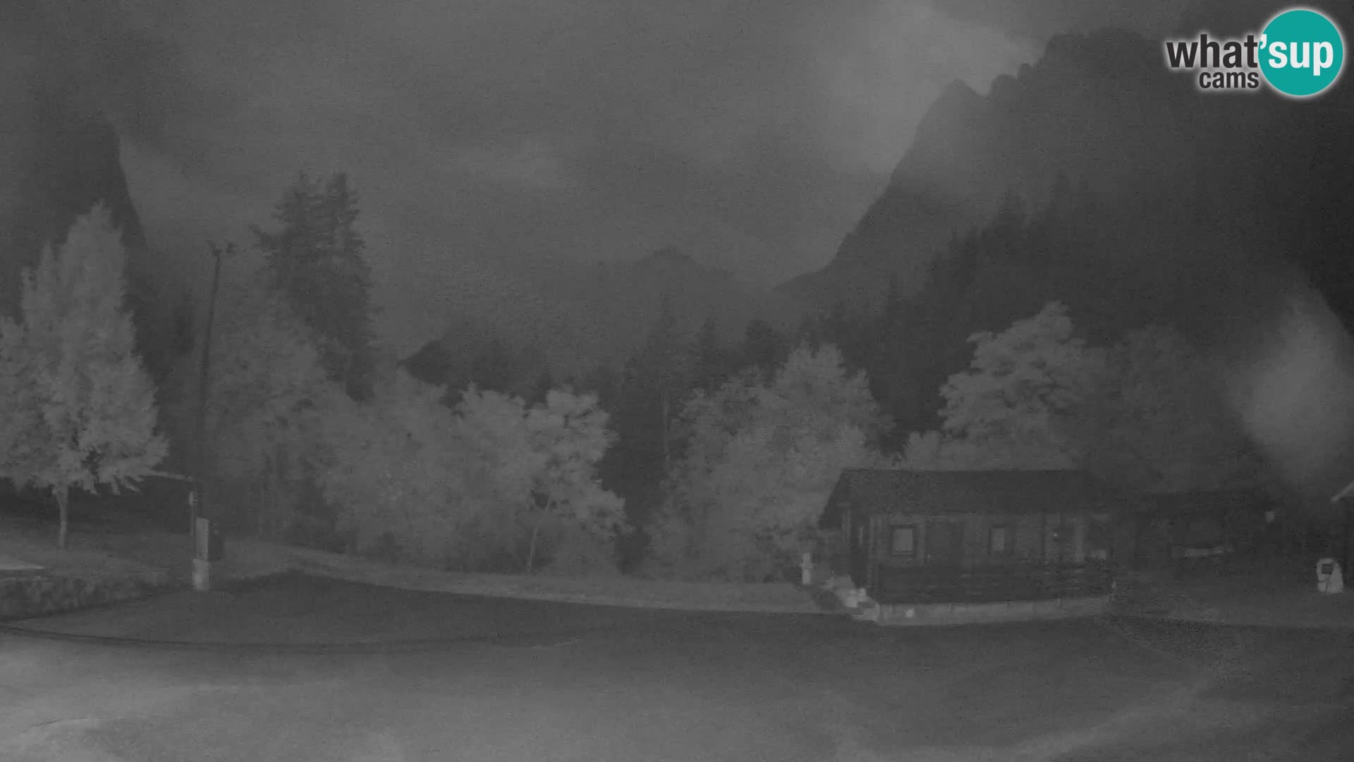 Log pod Mangartom webcam – View to Jerebica and Rombon – Bovec – Slovenia
