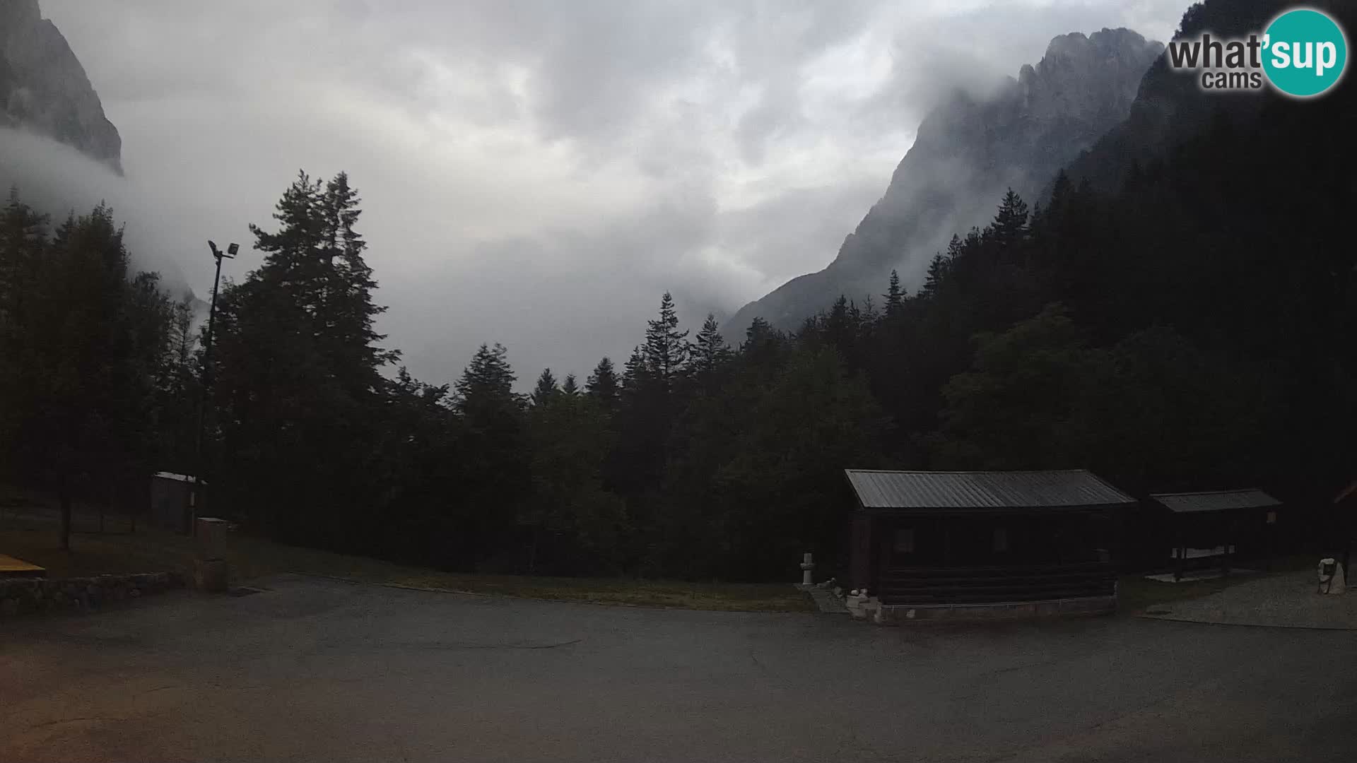 Log pod Mangartom webcam – Vue sur Jerebica et Rombon – Bovec – Slovénie