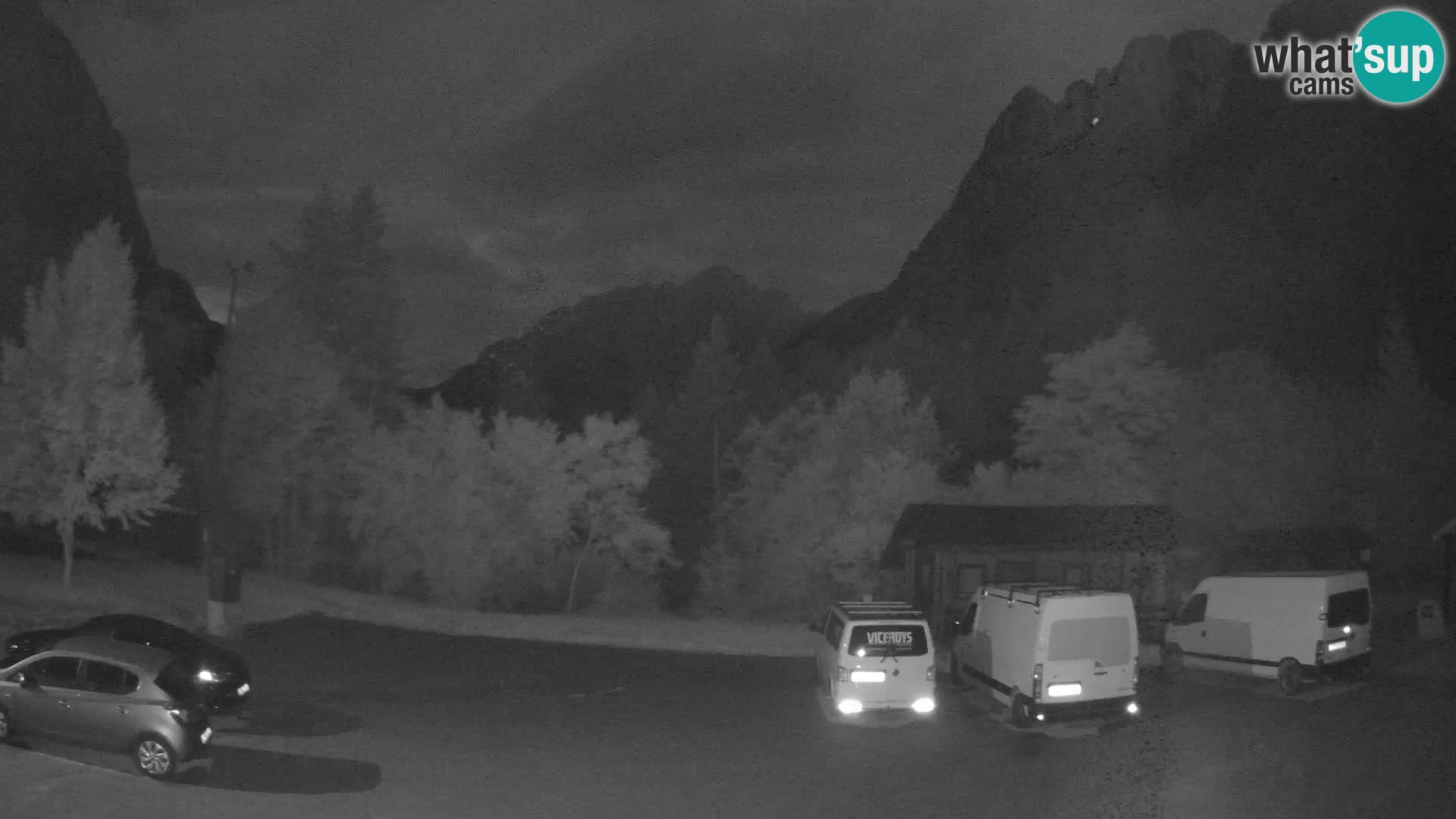 Log pod Mangartom webcam – Vue sur Jerebica et Rombon – Bovec – Slovénie