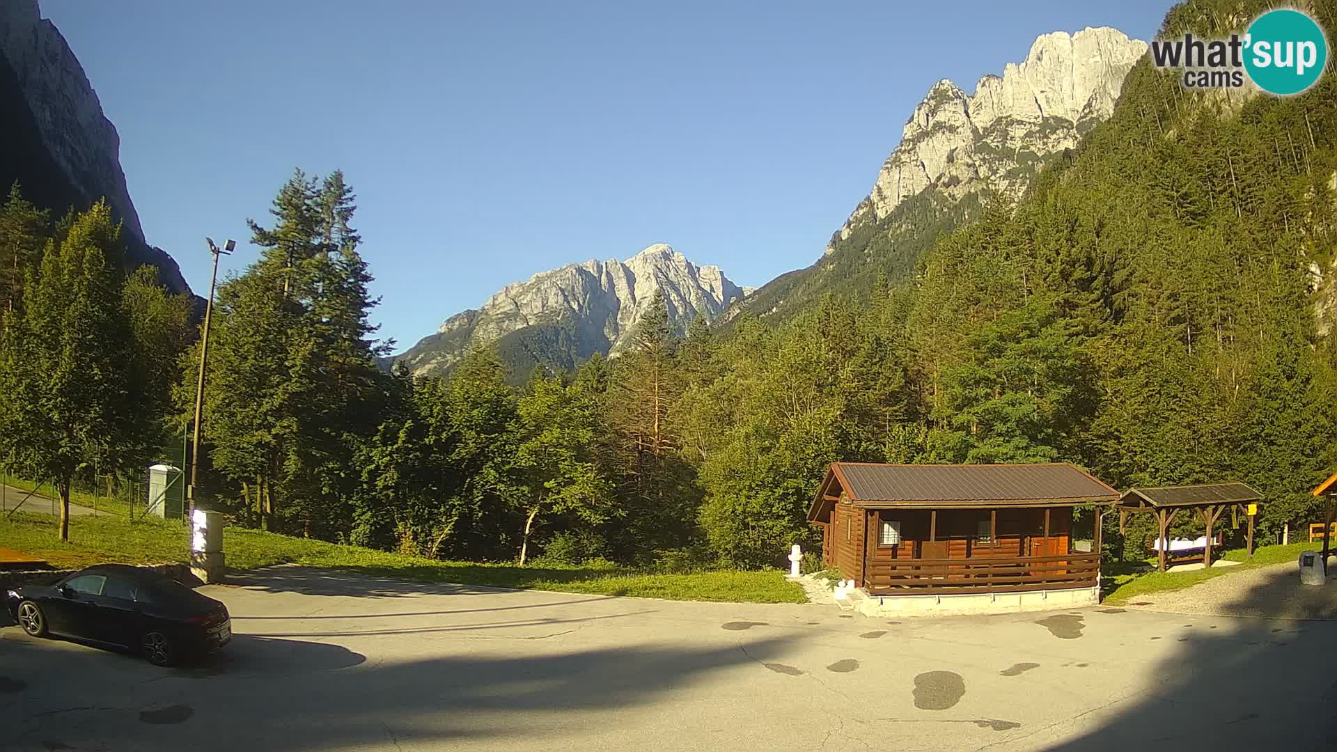 Log pod Mangartom webcam – View to Jerebica and Rombon – Bovec – Slovenia