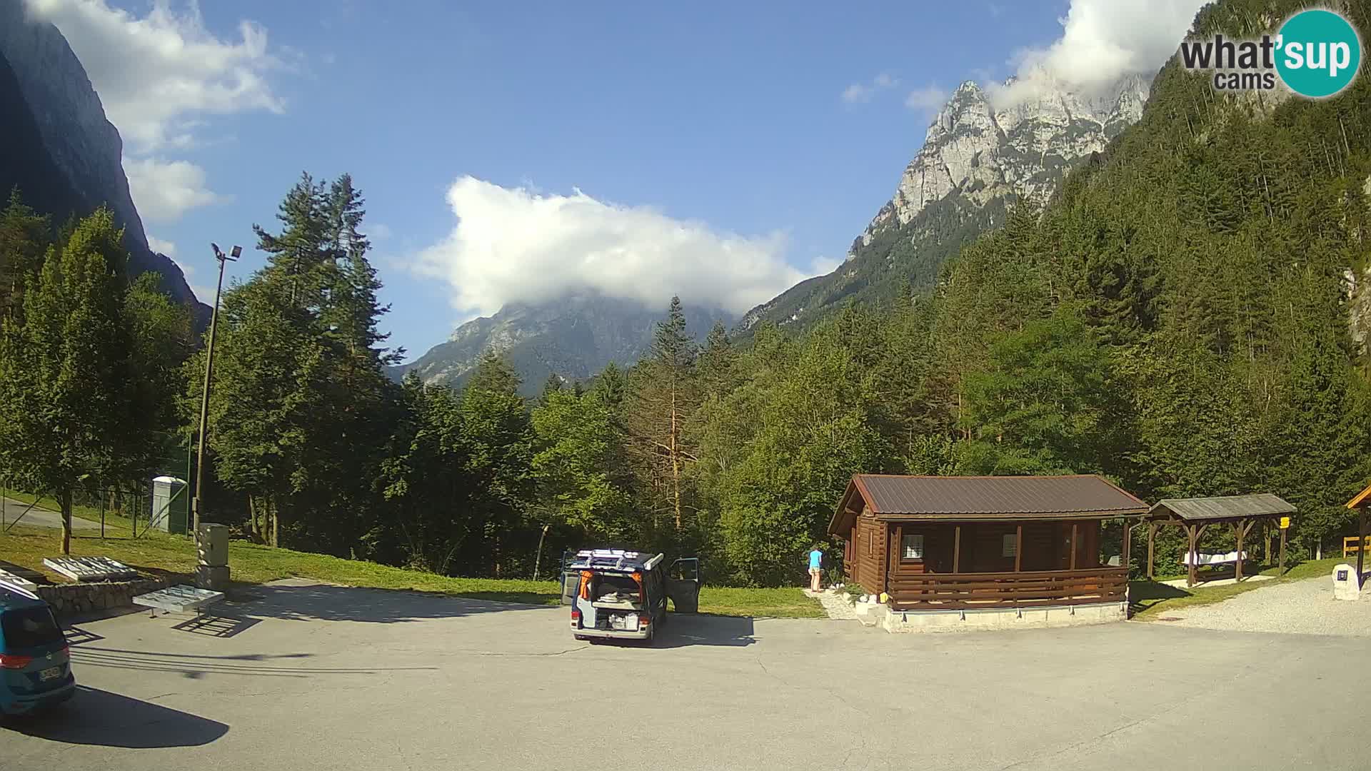 Cámara web Log pod Mangartom – Vista a Jerebica y Rombon – Bovec – Eslovenia