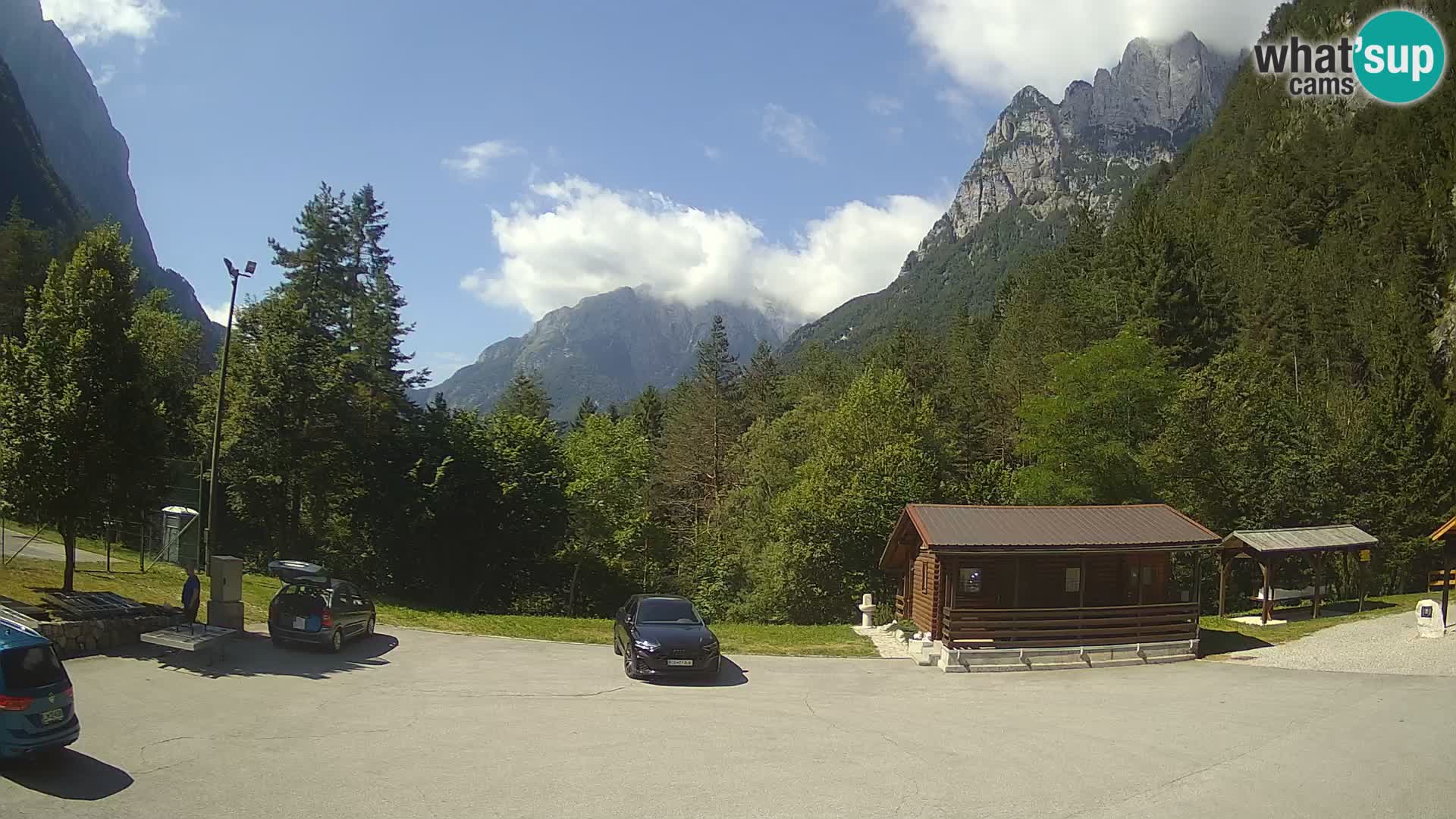 Cámara web Log pod Mangartom – Vista a Jerebica y Rombon – Bovec – Eslovenia