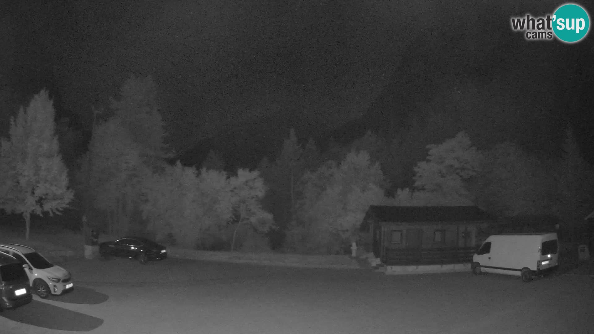 Log pod Mangartom webcam – Vista su Jerebica e Rombon – Bovec – Slovenia