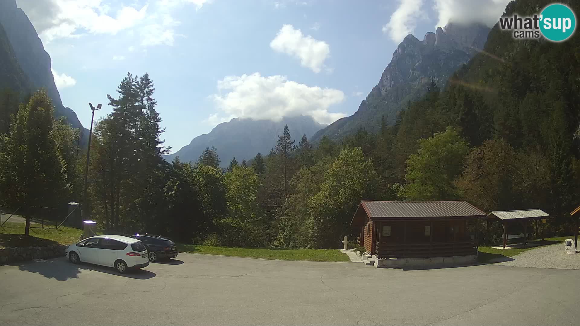 Log pod Mangartom webcam – Vue sur Jerebica et Rombon – Bovec – Slovénie