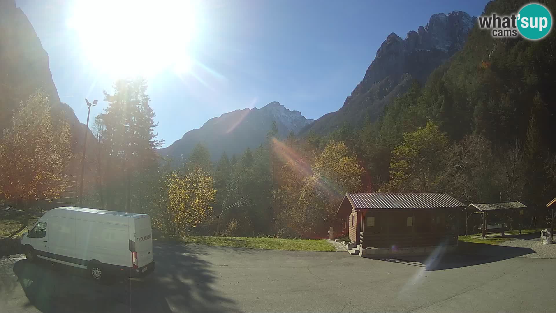 Cámara web Log pod Mangartom – Vista a Jerebica y Rombon – Bovec – Eslovenia