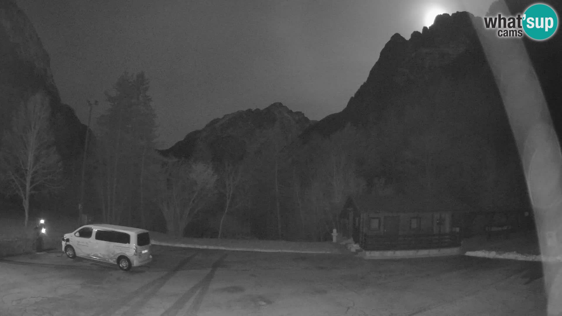 Log pod Mangartom Webcam – Blick auf Jerebica und Rombon – Bovec – Slowenien