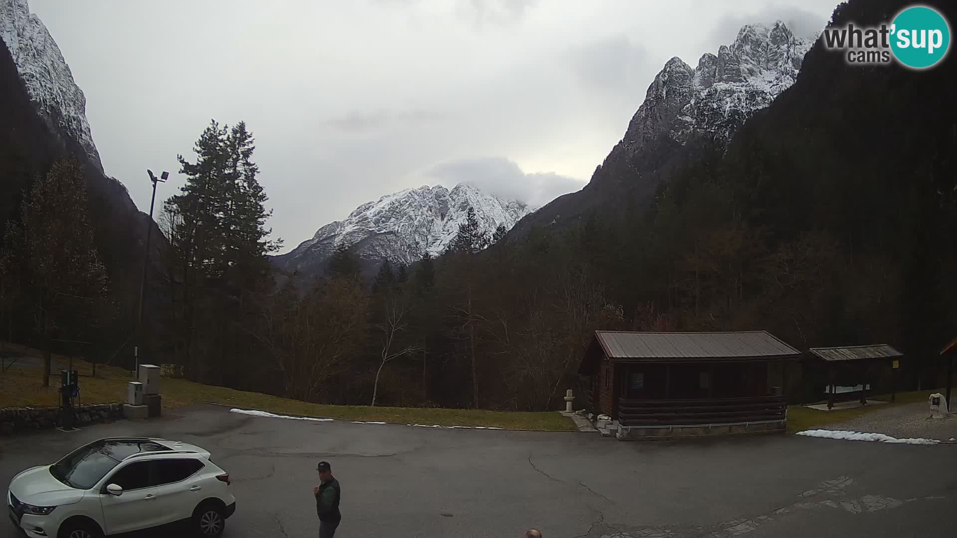 Log pod Mangartom webcam – Vue sur Jerebica et Rombon – Bovec – Slovénie