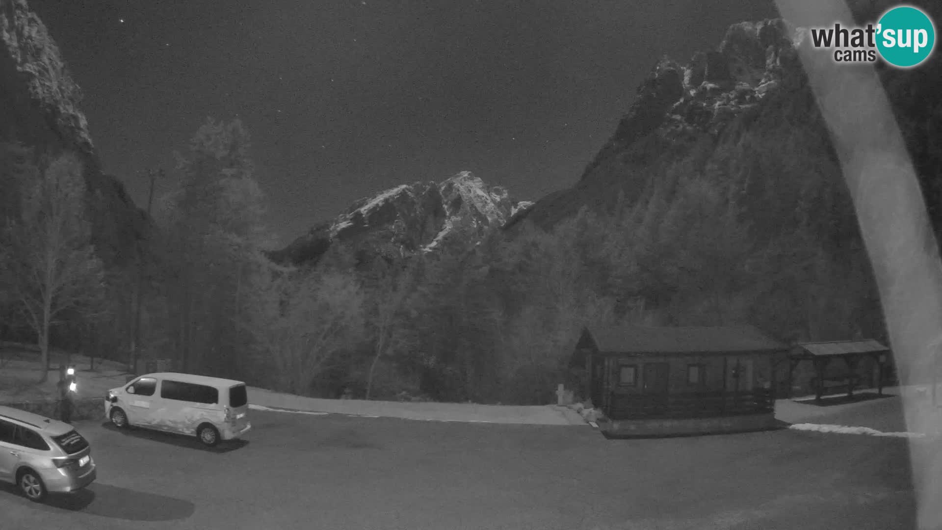 Cámara web Log pod Mangartom – Vista a Jerebica y Rombon – Bovec – Eslovenia