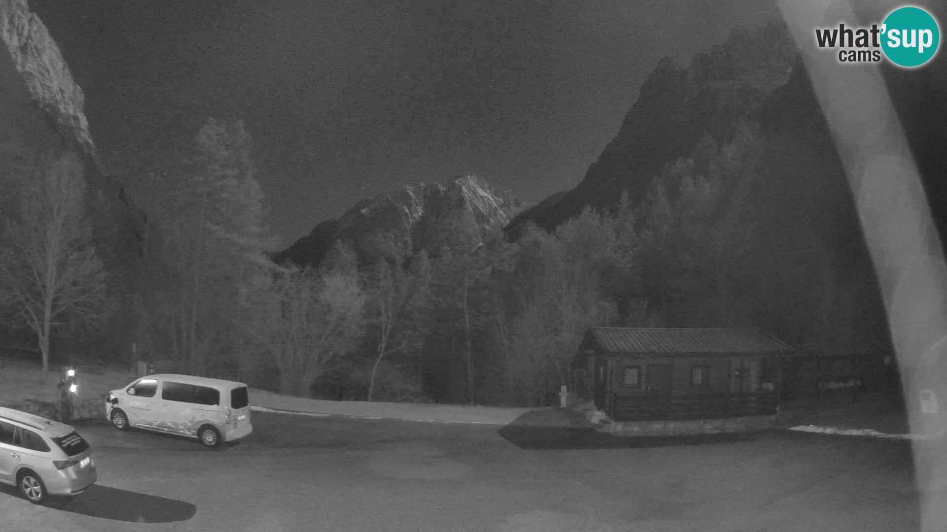 Log pod Mangartom webcam – Vue sur Jerebica et Rombon – Bovec – Slovénie