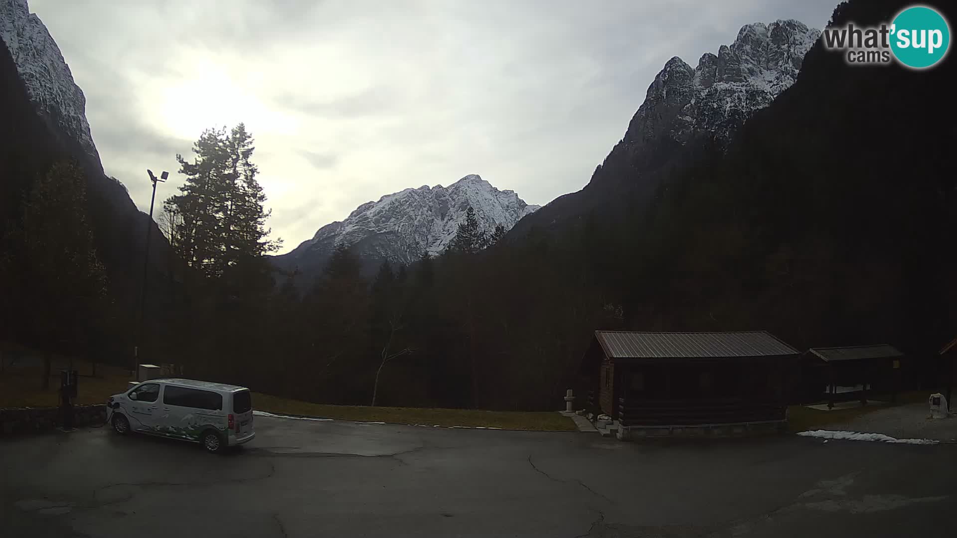Log pod Mangartom webcam – View to Jerebica and Rombon – Bovec – Slovenia