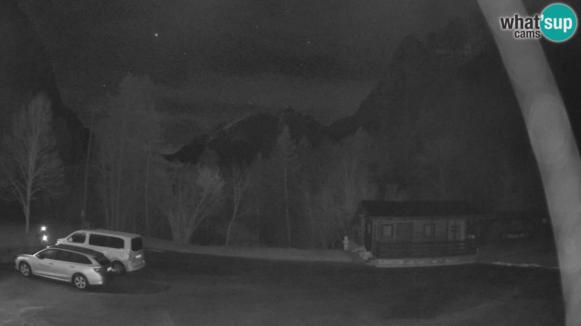Log pod Mangartom webcam – Vue sur Jerebica et Rombon – Bovec – Slovénie