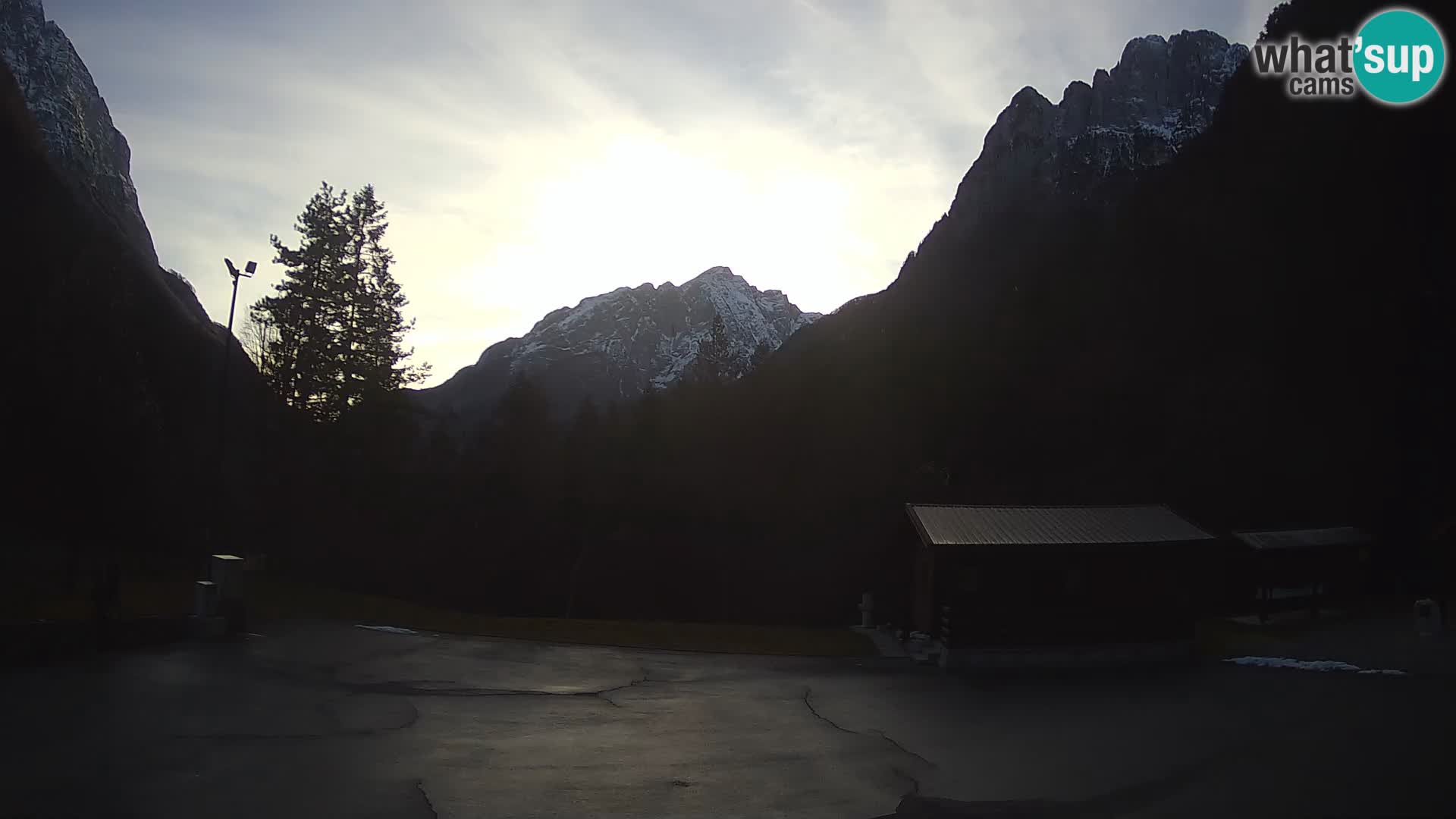 Log pod Mangartom webcam – View to Jerebica and Rombon – Bovec – Slovenia