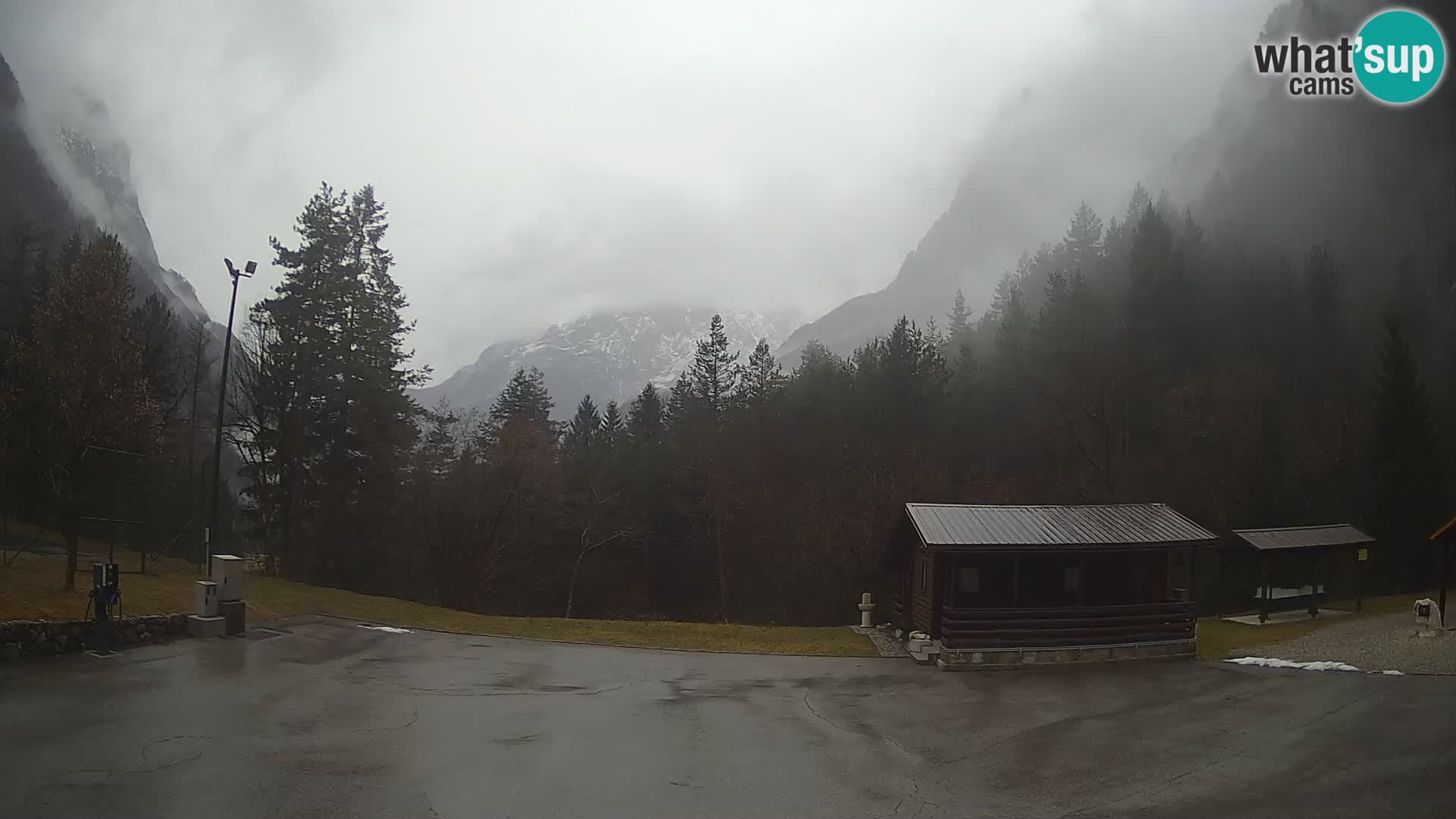 Log pod Mangartom Webcam – Blick auf Jerebica und Rombon – Bovec – Slowenien