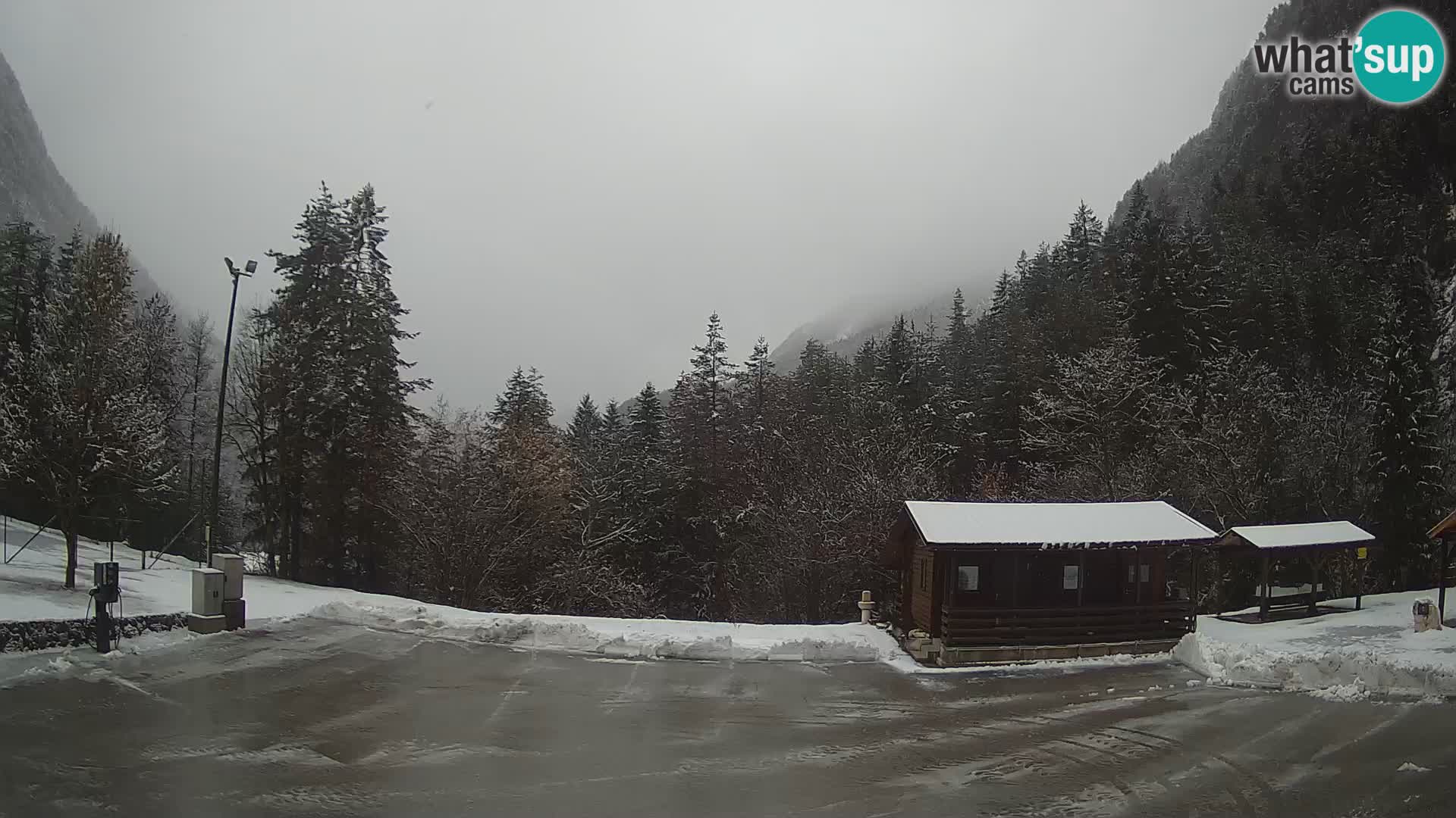 Log pod Mangartom Webcam – Blick auf Jerebica und Rombon – Bovec – Slowenien