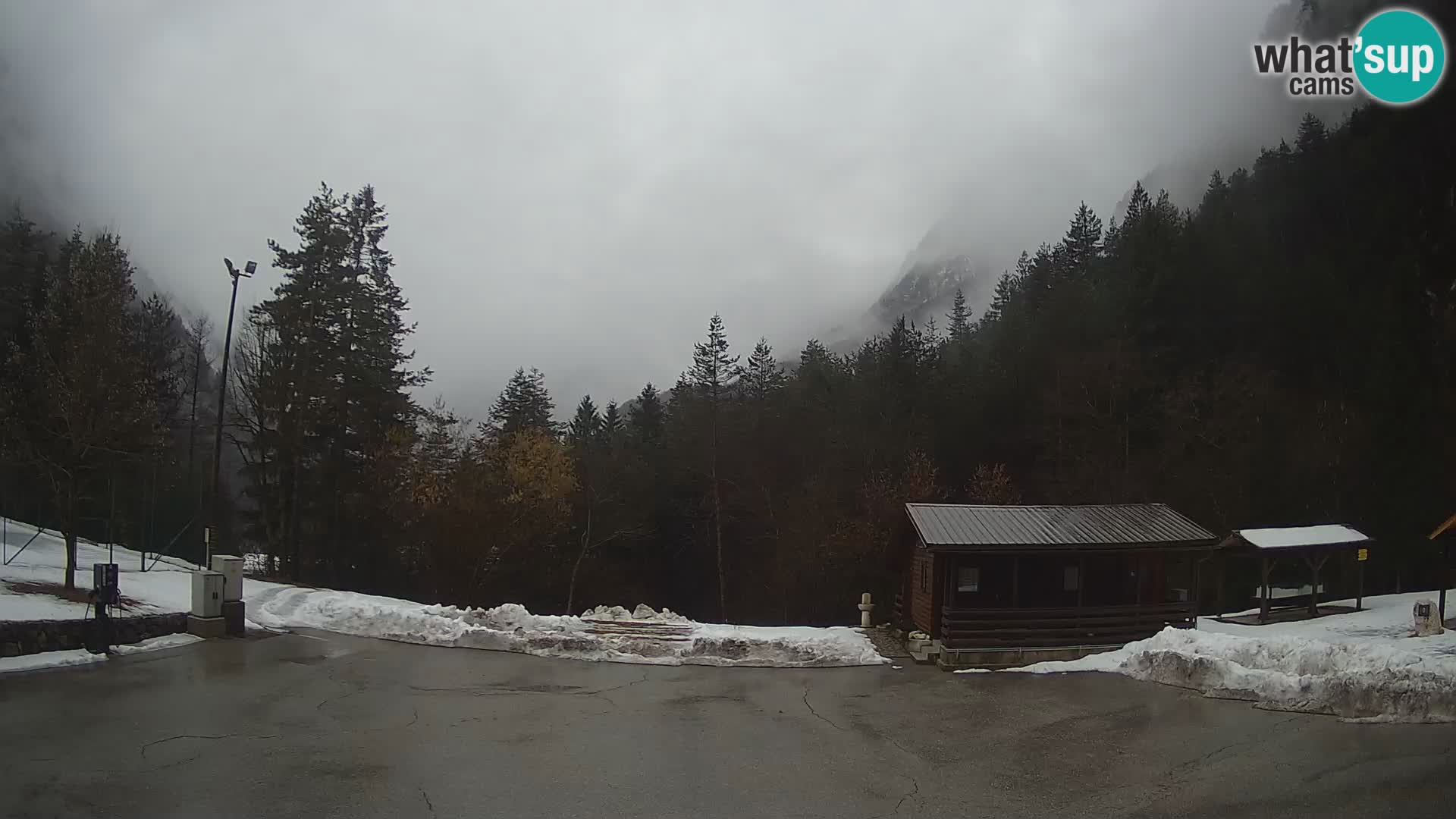 Log pod Mangartom webcam – Vue sur Jerebica et Rombon – Bovec – Slovénie