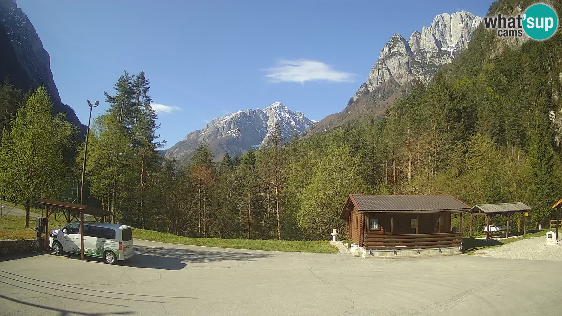 Web kamera Log pod Mangartom – Pogled na Jerebicu i Rombon – Bovec – Slovenija