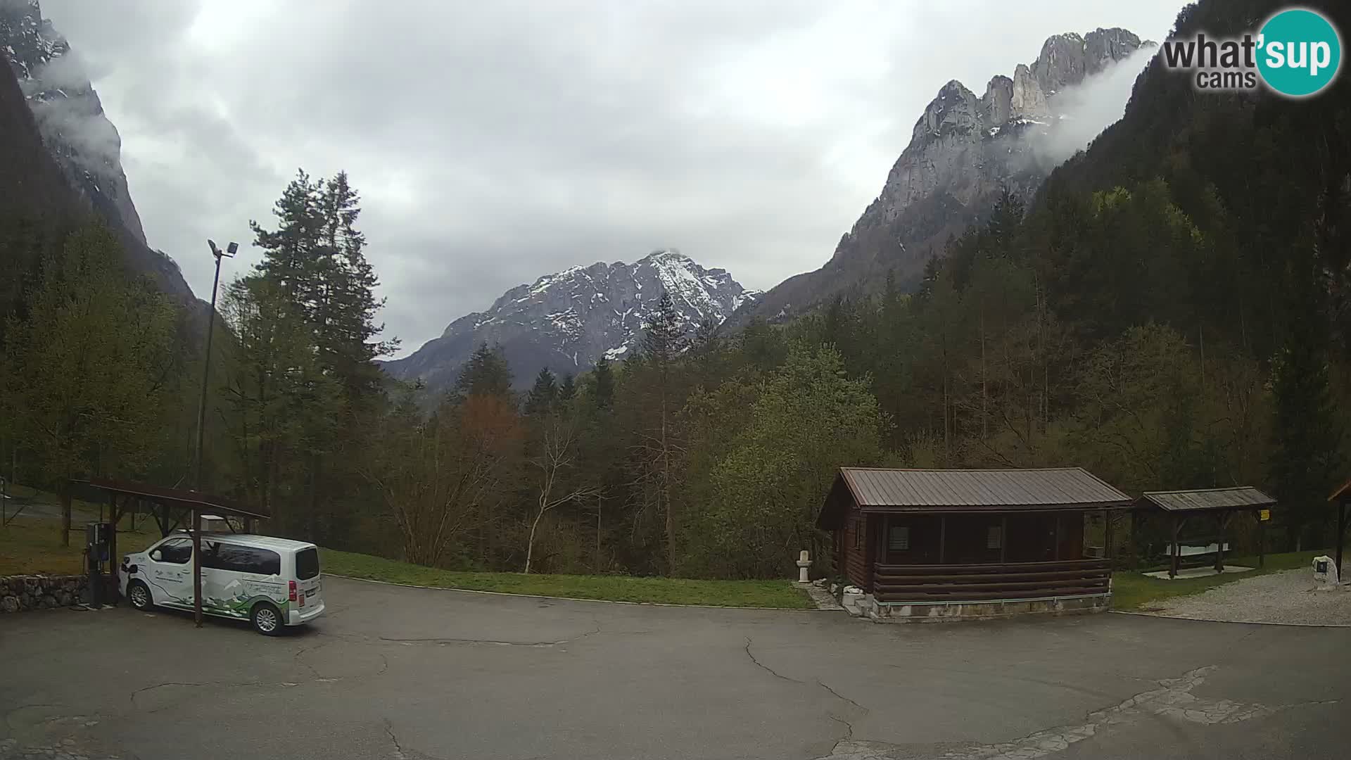 Web kamera Log pod Mangartom – Pogled na Jerebicu i Rombon – Bovec – Slovenija