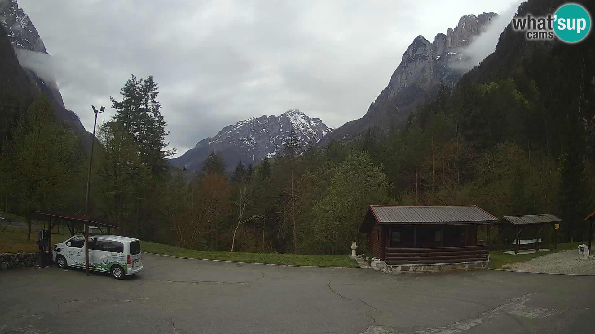 Cámara web Log pod Mangartom – Vista a Jerebica y Rombon – Bovec – Eslovenia